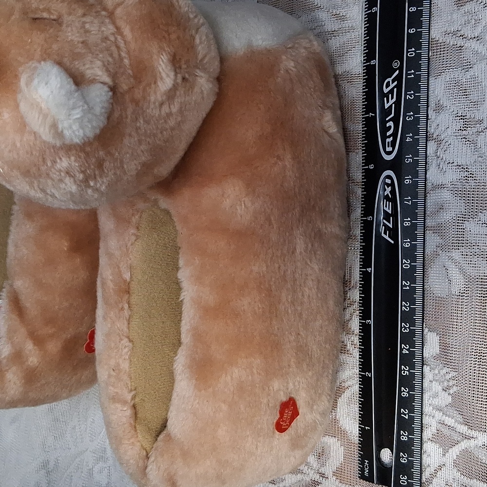 Vintage 1984 Care Bears Slippers Tenderheart Bear - Picture 14 of 14